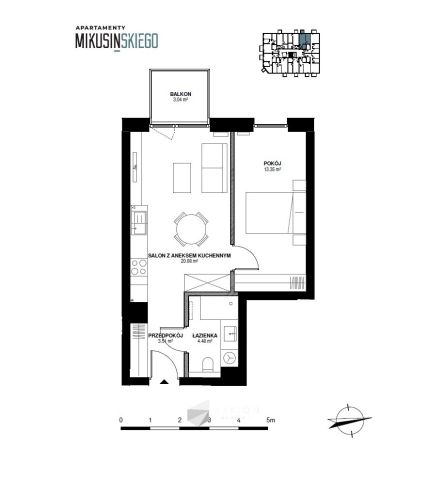 Mieszkanie 2-pokojowe Katowice Józefowiec, ul. prof. Jana Mikusińskiego. Zdjęcie 9