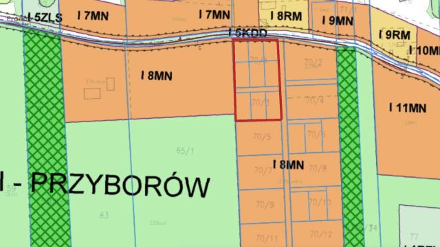 Działka budowlana Przyborów. Zdjęcie 4