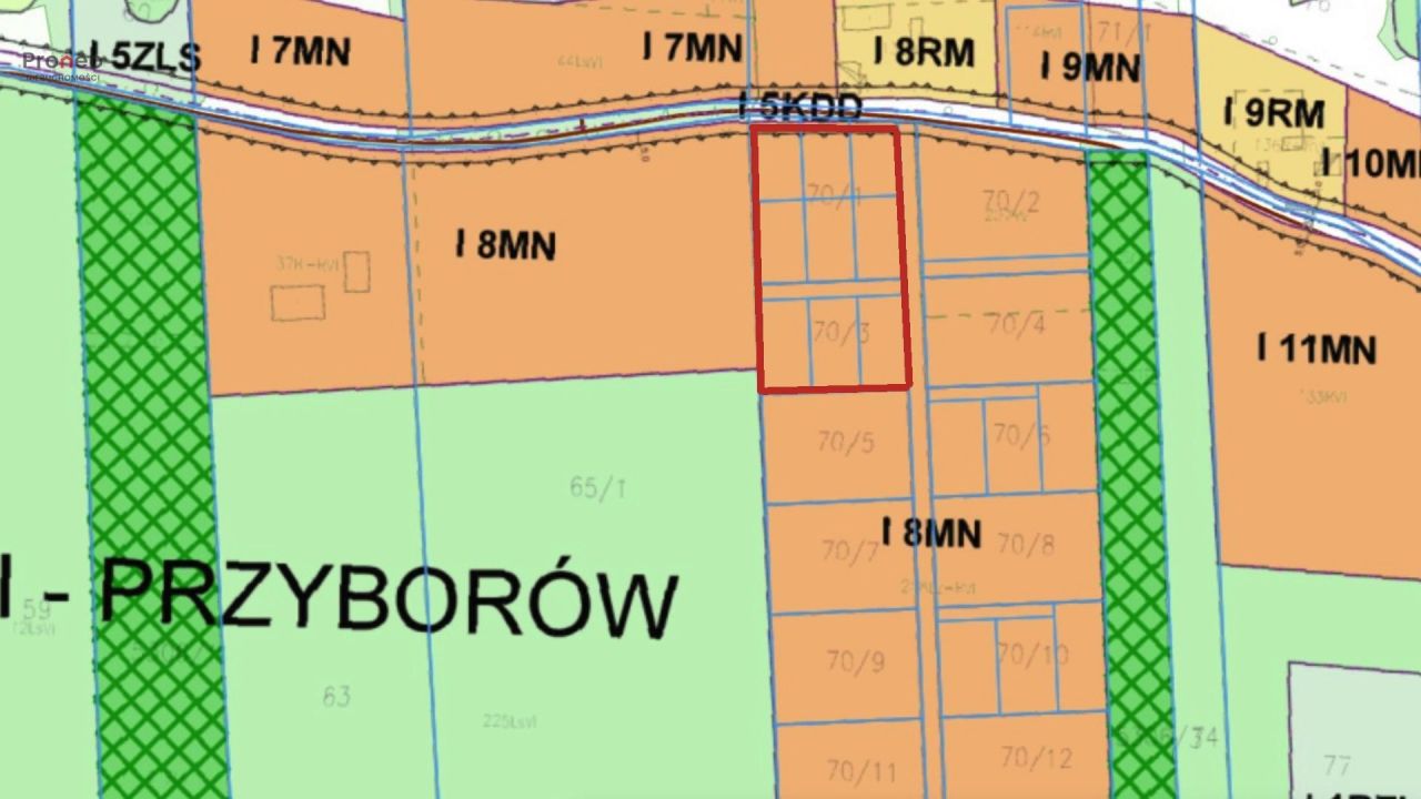 Działka budowlana Przyborów. Zdjęcie 4