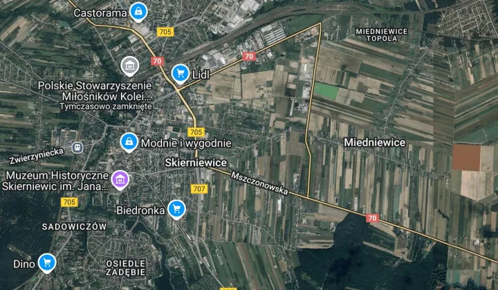 Działka budowlana Skierniewice, ul. Miedniewicka