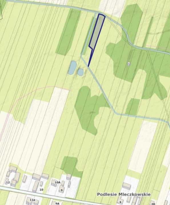 Działka rolno-budowlana Podlesie Mleczkowskie. Zdjęcie 8