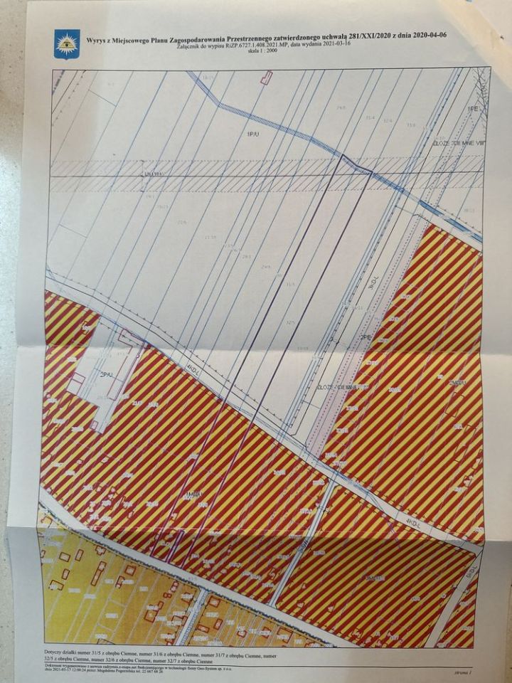 Działka inwestycyjna Ciemne