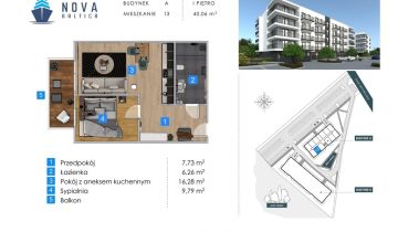 Mieszkanie 2-pokojowe Kołobrzeg