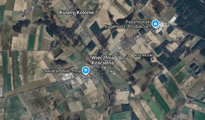 Działka rekreacyjna Wieczfnia Kościelna