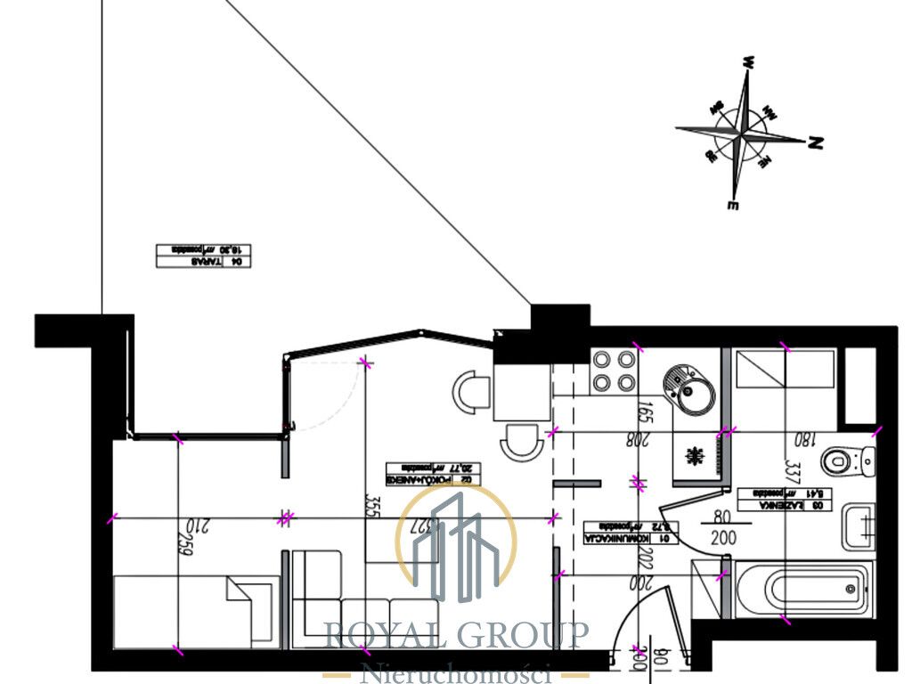 Mieszkanie 2-pokojowe Lublin Śródmieście, ul. Lubomelska. Zdjęcie 9