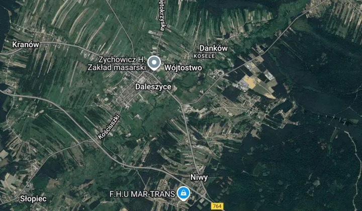 Działka rolna Daleszyce, ul. Bartosza Głowackiego