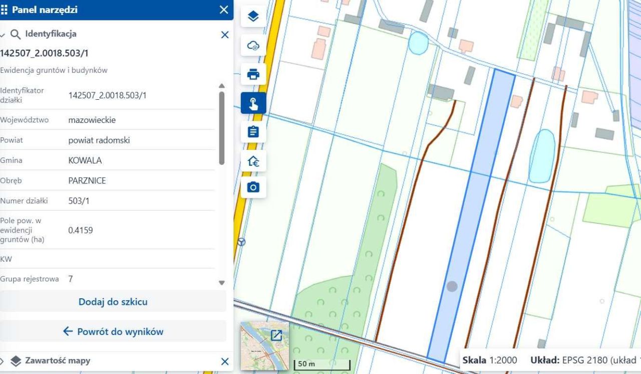 Działka rolno-budowlana Parznice, ul. Ogrodowa. Zdjęcie 4