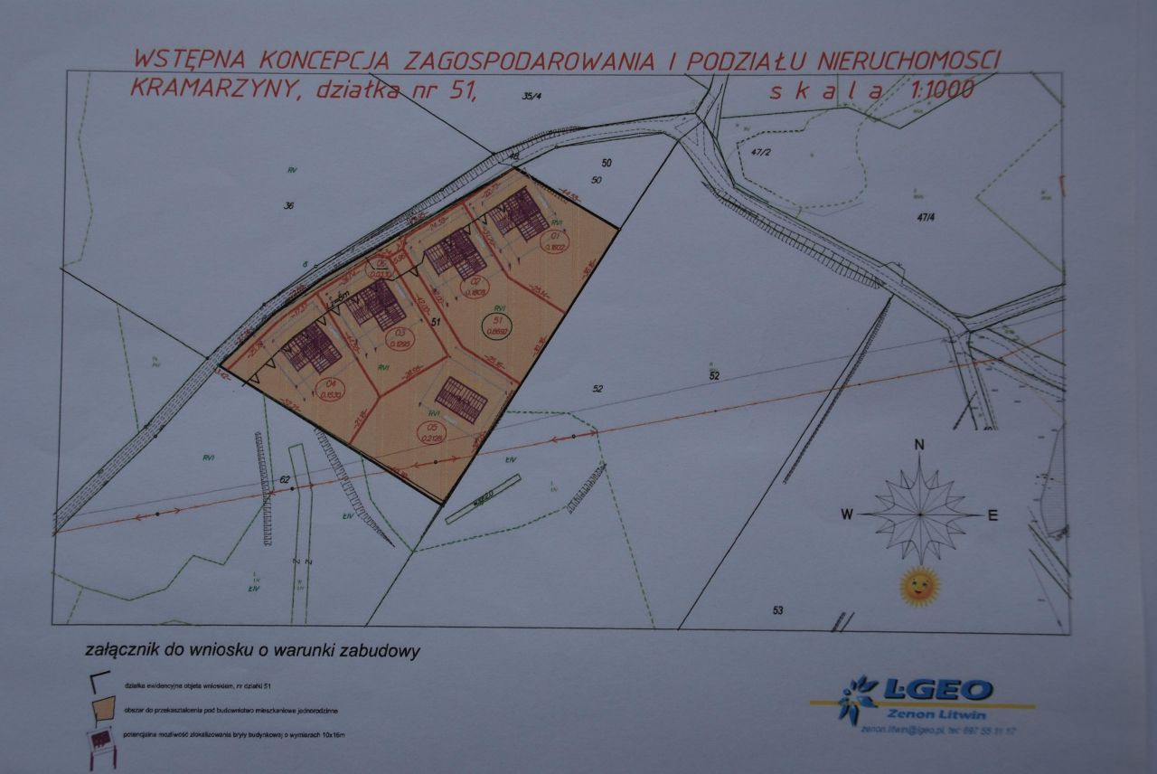 Działka budowlana Kramarzyny, ul. Leśna. Zdjęcie 5