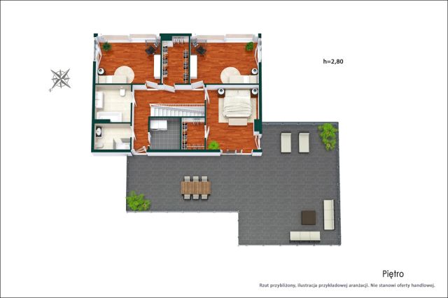 dom wolnostojący, 5 pokoi Magdalenka, ul. Paprociowa. Zdjęcie 20