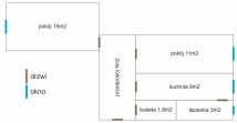 Mieszkanie 2-pokojowe Szczecin Centrum, ul. Kujawska. Zdjęcie 1