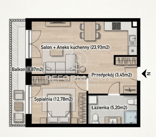 Mieszkanie 2-pokojowe Rzeszów, ul. Strażacka. Zdjęcie 12