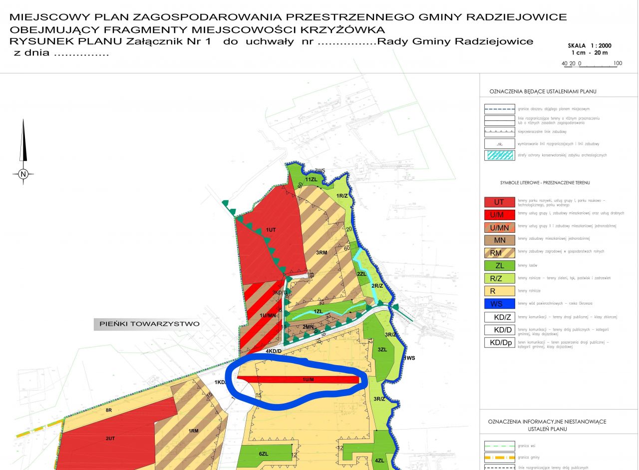 Działka budowlana Krzyżówka, ul. Wiejska. Zdjęcie 2