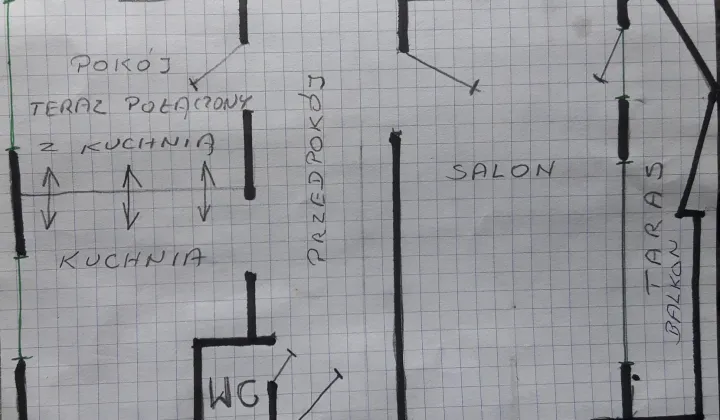 Mieszkanie 4-pokojowe Kraków Prądnik Biały, ul. Siewna