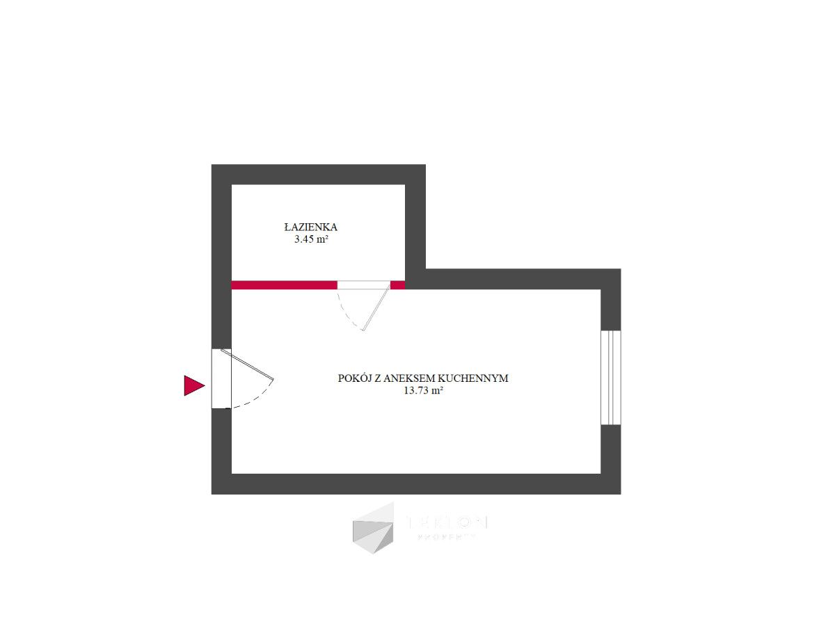 Mieszkanie 1-pokojowe Łódź Bałuty, ul. Łagiewnicka. Zdjęcie 13