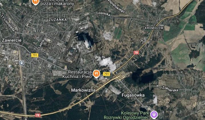 Działka rekreacyjna Zawiercie Centrum, ul. Kromołowska
