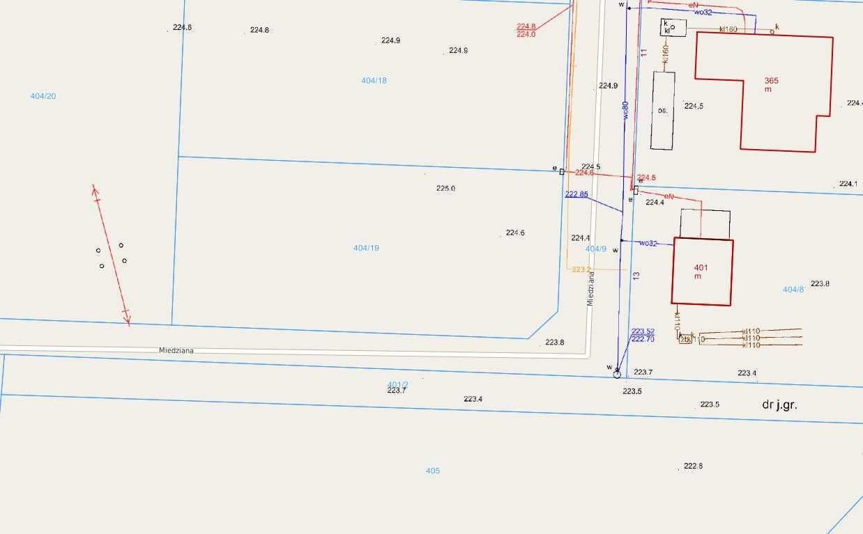 Działka budowlana Ostrzeszów-Pustkowie, ul. Miedziana