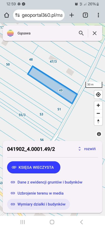 Działka budowlana Gąsawa, ul. Trzemeszeńska. Zdjęcie 2
