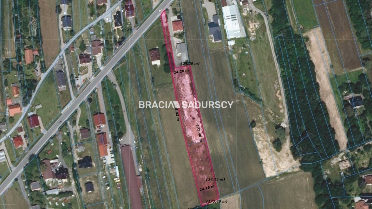 Działka budowlana Kaszów, ul. Wadowicka. Zdjęcie 3