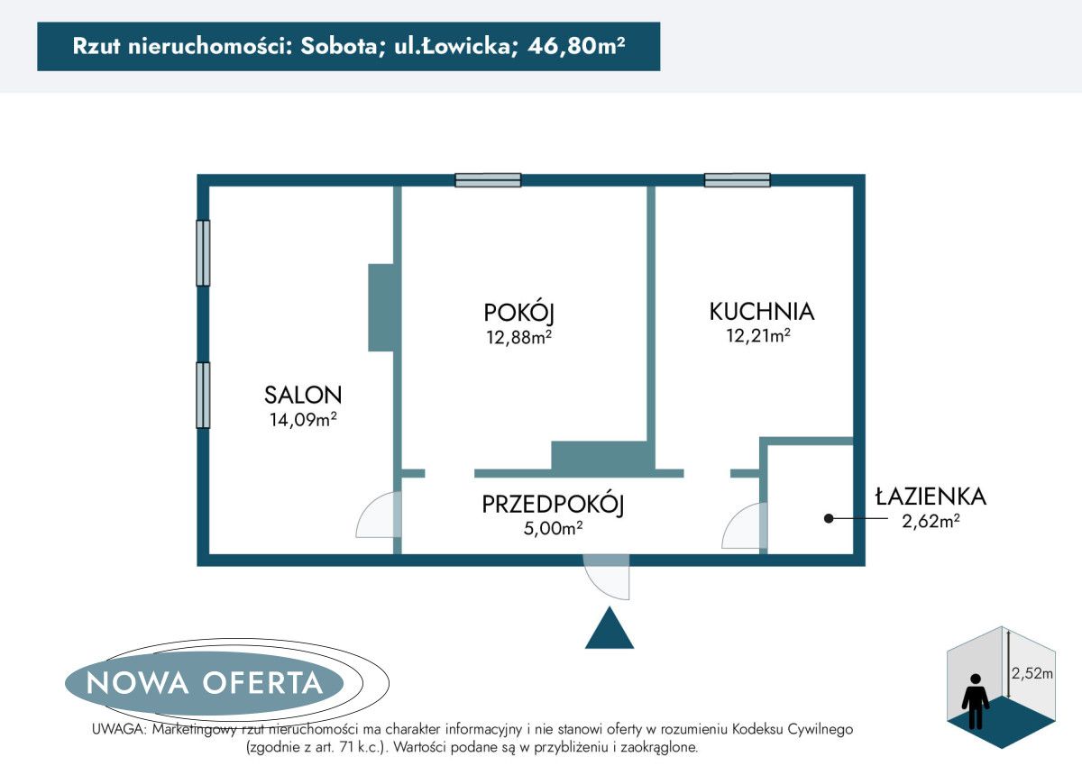 Mieszkanie 2-pokojowe Sobota, ul. Łowicka. Zdjęcie 17