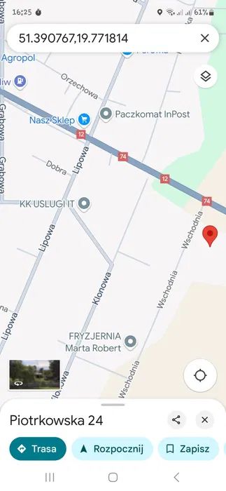 Działka inwestycyjna Poniatów, ul. Piotrkowska. Zdjęcie 8