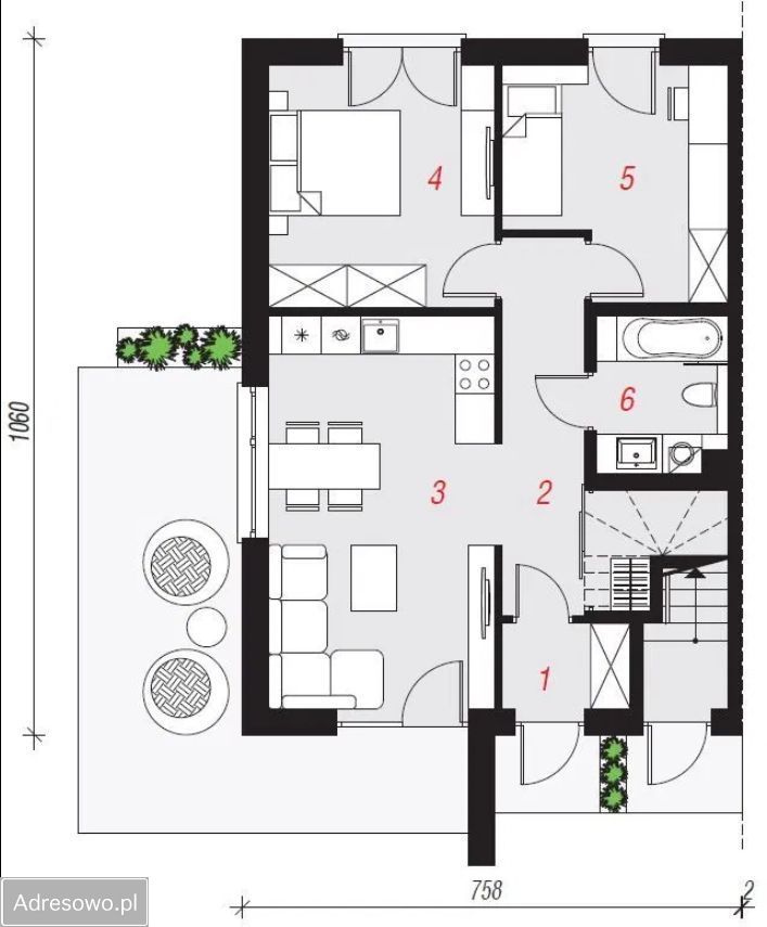 Mieszkanie 3-pokojowe Paproć. Zdjęcie 11