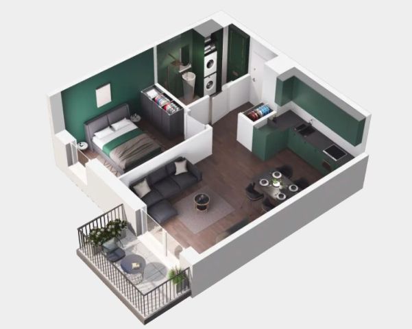 Mieszkanie 3-pokojowe Warszawa Praga-Południe, ul. Pawła Włodkowica. Zdjęcie 1