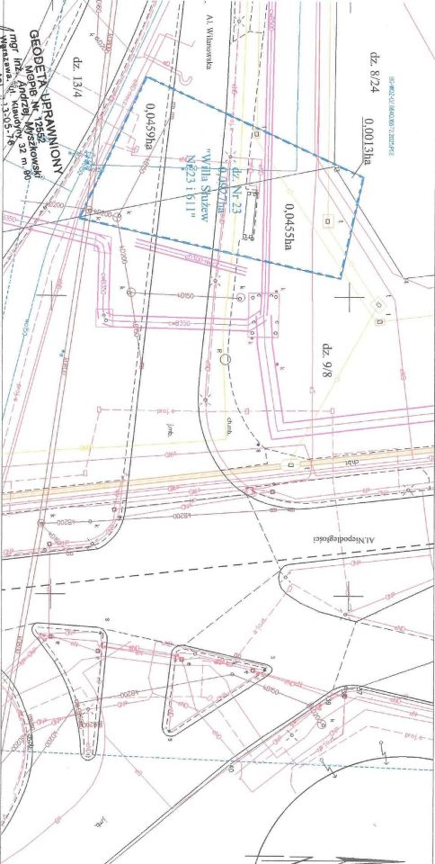 Działka budowlana Warszawa Mokotów, al. Wilanowska