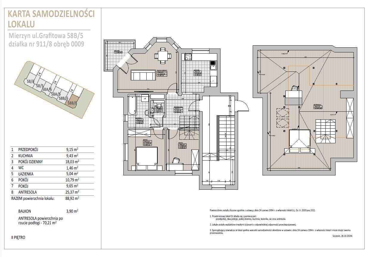 Mieszkanie 4-pokojowe Mierzyn. Zdjęcie 8