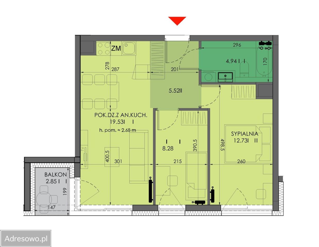 Mieszkanie 3-pokojowe Wrocław Fabryczna, ul. Stalowa. Zdjęcie 3