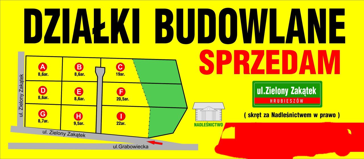 Działka budowlana Hrubieszów, ul. Zielony Zakątek
