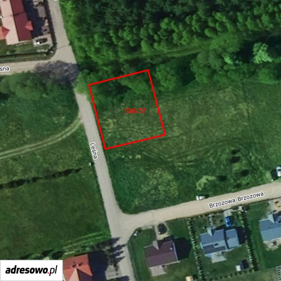 Działka budowlana Obory, ul. Leśna. Zdjęcie 3