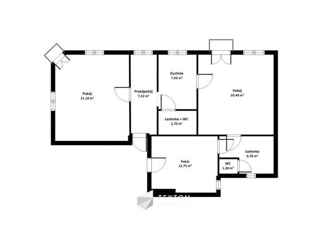 Mieszkanie 3-pokojowe Gdańsk Nowy Port, ul. Oliwska. Zdjęcie 17