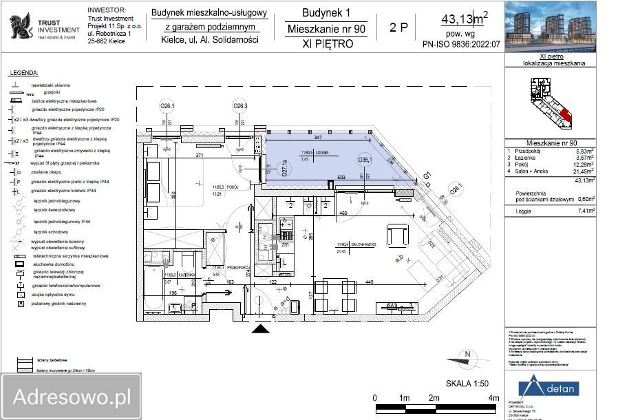 Mieszkanie 2-pokojowe Kielce KSM, al. Solidarności. Zdjęcie 3