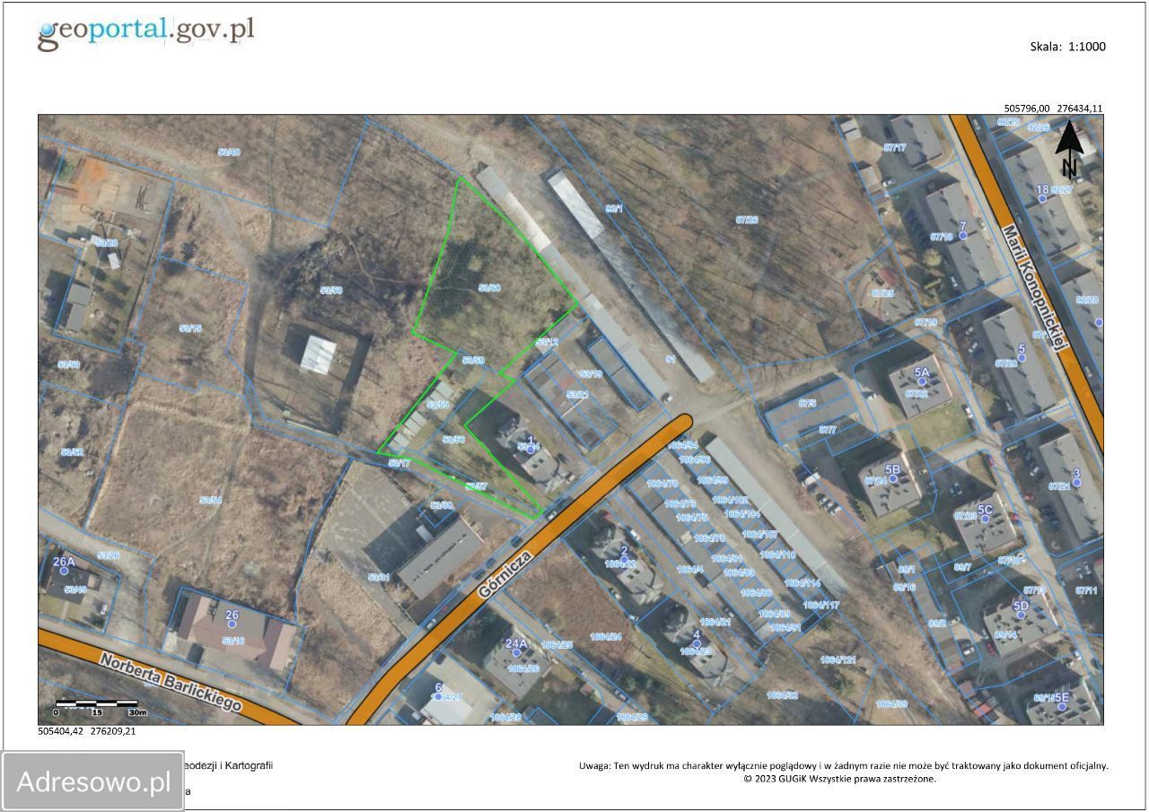 Działka inwestycyjna Będzin. Zdjęcie 2