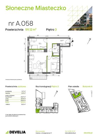 Mieszkanie 3-pokojowe Kraków Bieżanów, ul. Henryka i Karola Czeczów. Zdjęcie 7