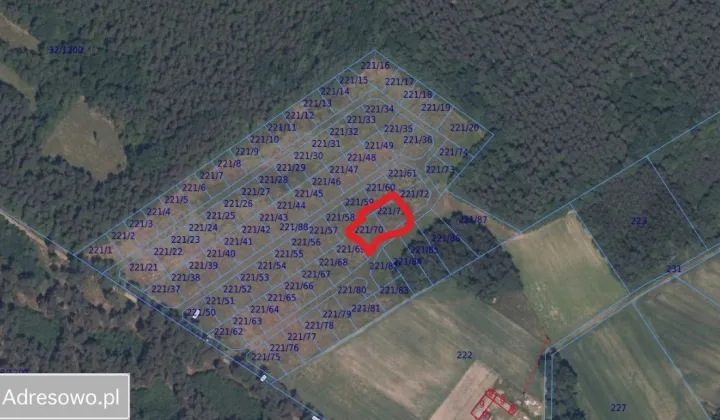 Działka budowlana Ossa