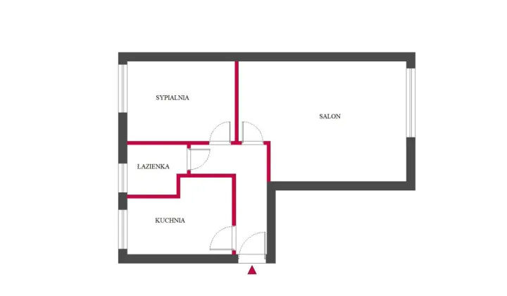 Mieszkanie 2-pokojowe Łódź Dąbrowa, ul. Konspiracyjnego Wojska Polskiego