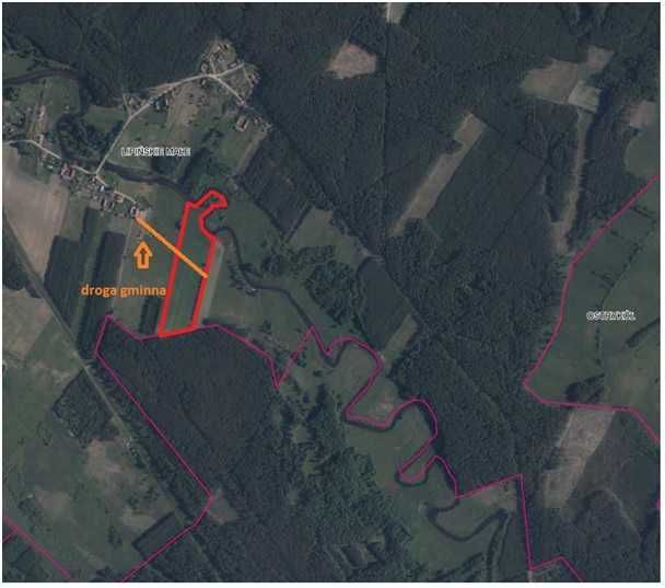 Działka budowlana Lipińskie Małe. Zdjęcie 5
