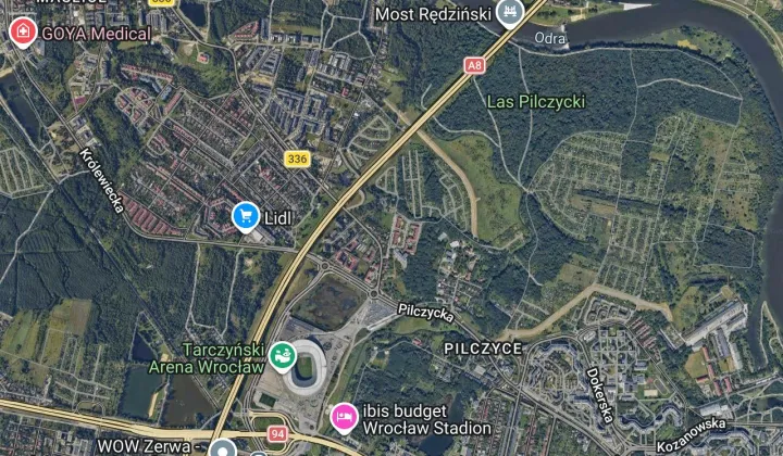 Działka rod Wrocław Stabłowice, ul. Gosławicka