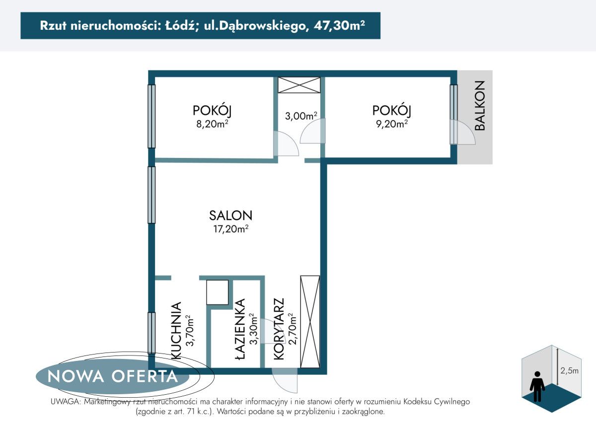 Mieszkanie 3-pokojowe Łódź Dąbrowa, park Jarosława Dąbrowskiego. Zdjęcie 22