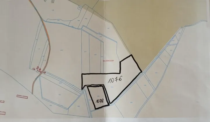 Działka rolna Szczekociny Pod Gąszczami, ul. Leśna