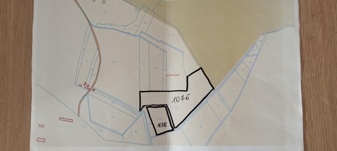 Działka rolna Szczekociny Pod Gąszczami, ul. Leśna. Zdjęcie 1