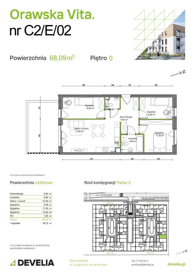 Mieszkanie 4-pokojowe Wrocław Ołtaszyn, ul. Orawska. Zdjęcie 8