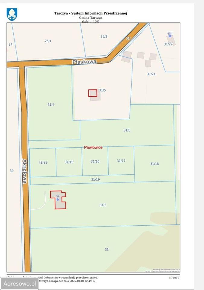 Działka budowlana Pawłowice, ul. Akacjowa. Zdjęcie 3