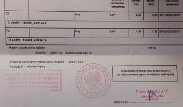 Działka leśna Leokadia