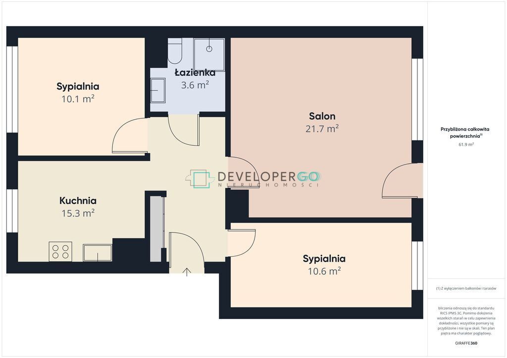 Mieszkanie 3-pokojowe Białystok Zielone Wzgórza, ul. Storczykowa. Zdjęcie 15