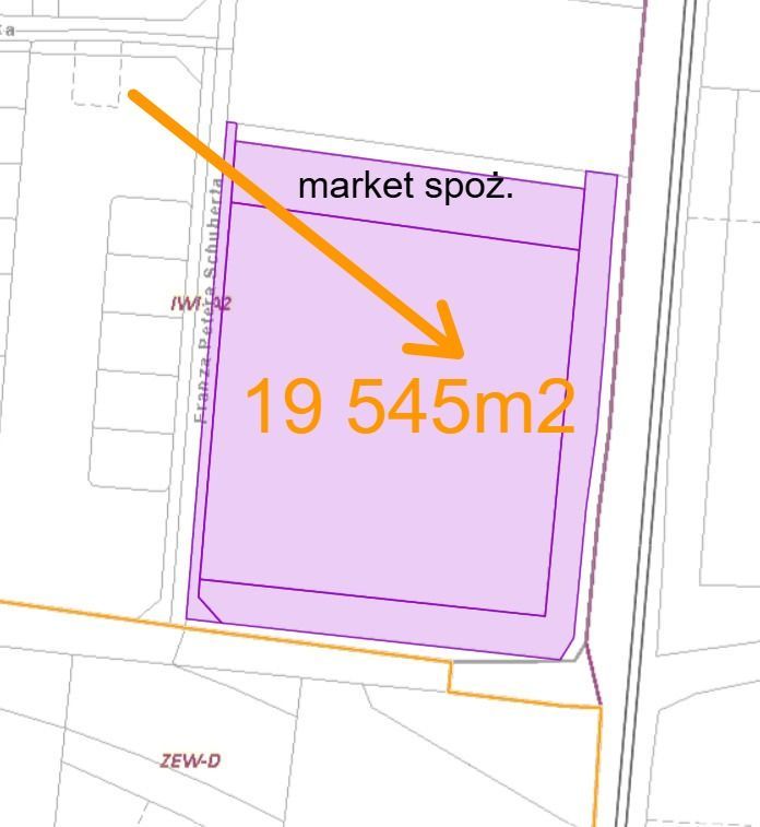 Działka inwestycyjna Iwiny, ul. Franza Petera Schuberta. Zdjęcie 8
