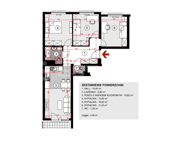 Mieszkanie 4-pokojowe Rzeszów Staromieście, ul. Lubelska. Zdjęcie 9