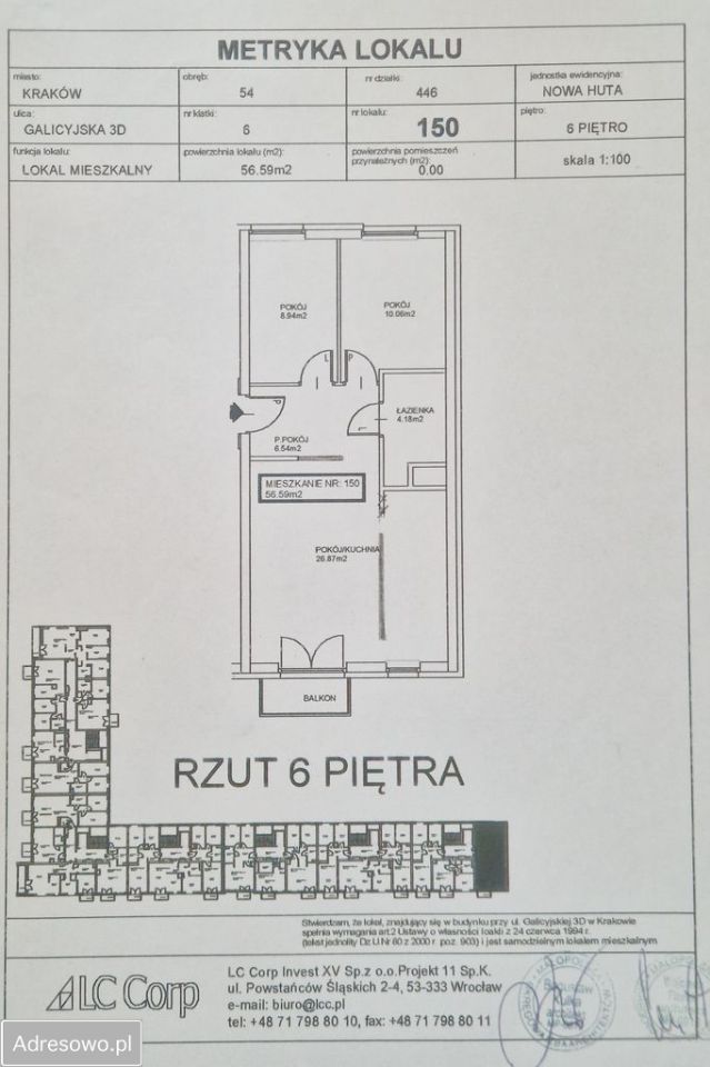 Mieszkanie 3-pokojowe Kraków Czyżyny, ul. Galicyjska. Zdjęcie 12