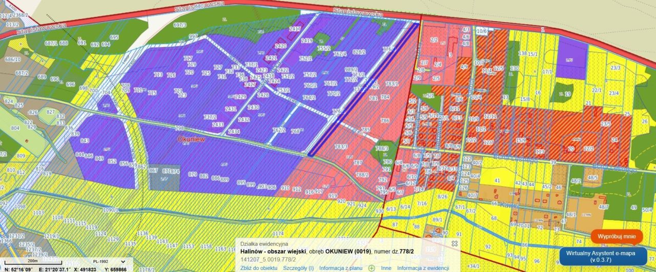Działka inwestycyjna Okuniew, DW 637. Zdjęcie 3